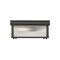 Z-Lite Carnaby Flush Mount, 2-Light, 13 In.W x 6.25 In.H, Matte Black/Clear Ribbed 7504FS13-MB - alternate 4